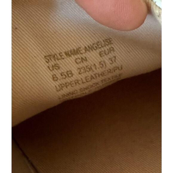 Kate Spade White & Gold Spade Logo Lace Up Leather Comfortable Sneakers-Size 6.5 - Picture 7 of 7